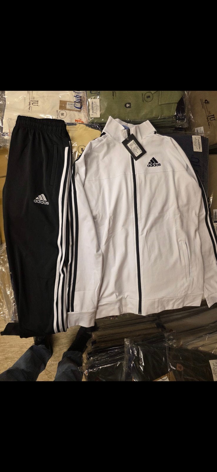 Adidas Trainingspak - Maten S t/m XL beschikbaar, Zwart, Nieuw, Ophalen of Verzenden, Adidas