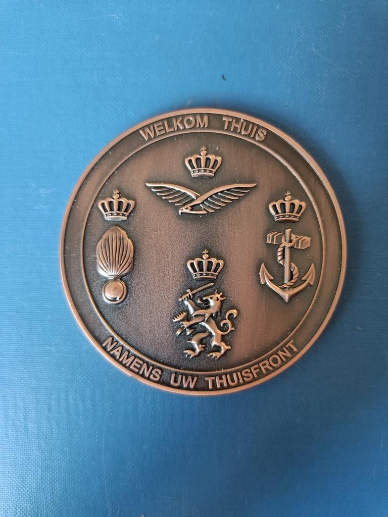 Penning Welkom Thuis, Ophalen of Verzenden, Brons