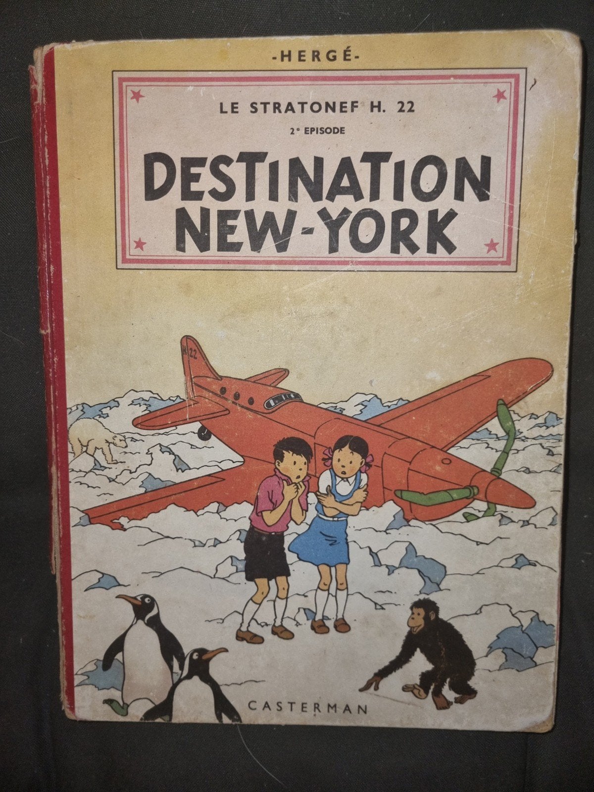1e druk  De Avonturen van Jo, Zette en Jocko: Destination Ne, Boeken, Eén stripboek, Ophalen of Verzenden, Gelezen, Hergé
