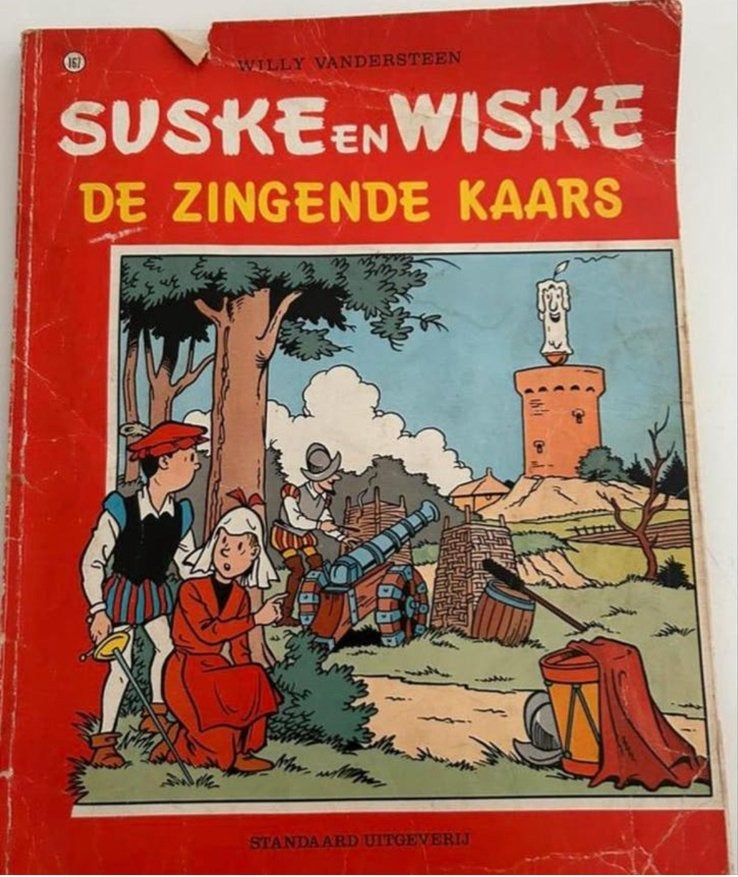 Suske en Wiske 167 - De Zingende Kaars, Eén stripboek, Ophalen of Verzenden, Gelezen