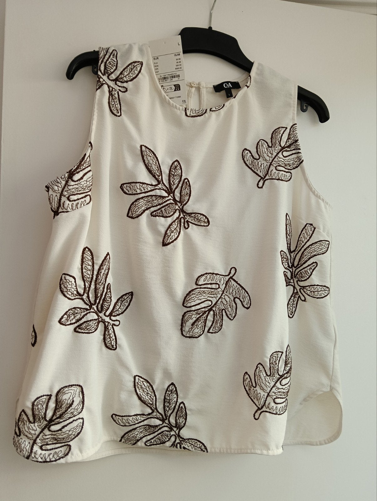 NIEUWE mouwloze top C&A, Kleding | Dames, Tops, Overige kleuren, Maat 42/44 (L), Nieuw, Ophalen of Verzenden