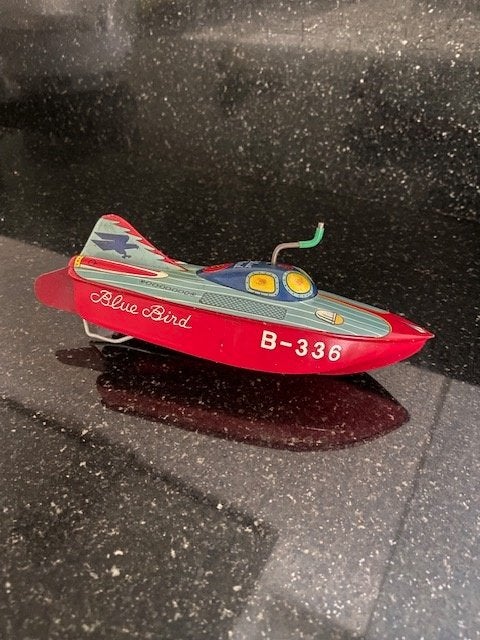 speedboot windup Blue Bird jaren '60, Ophalen of Verzenden