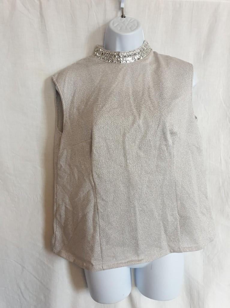 Gaaf glitter disco shirtje. Mt M, Maat 38/40 (M), Carnaval, ., Ophalen of Verzenden
