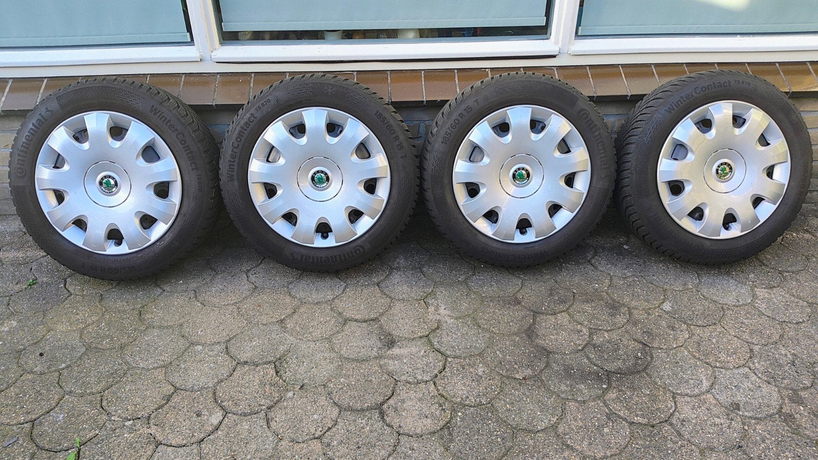 Škoda Fabia (VW Polo, Seat Ibiza) winterbanden, Ophalen, Gebruikt, 15 inch, Banden en Velgen