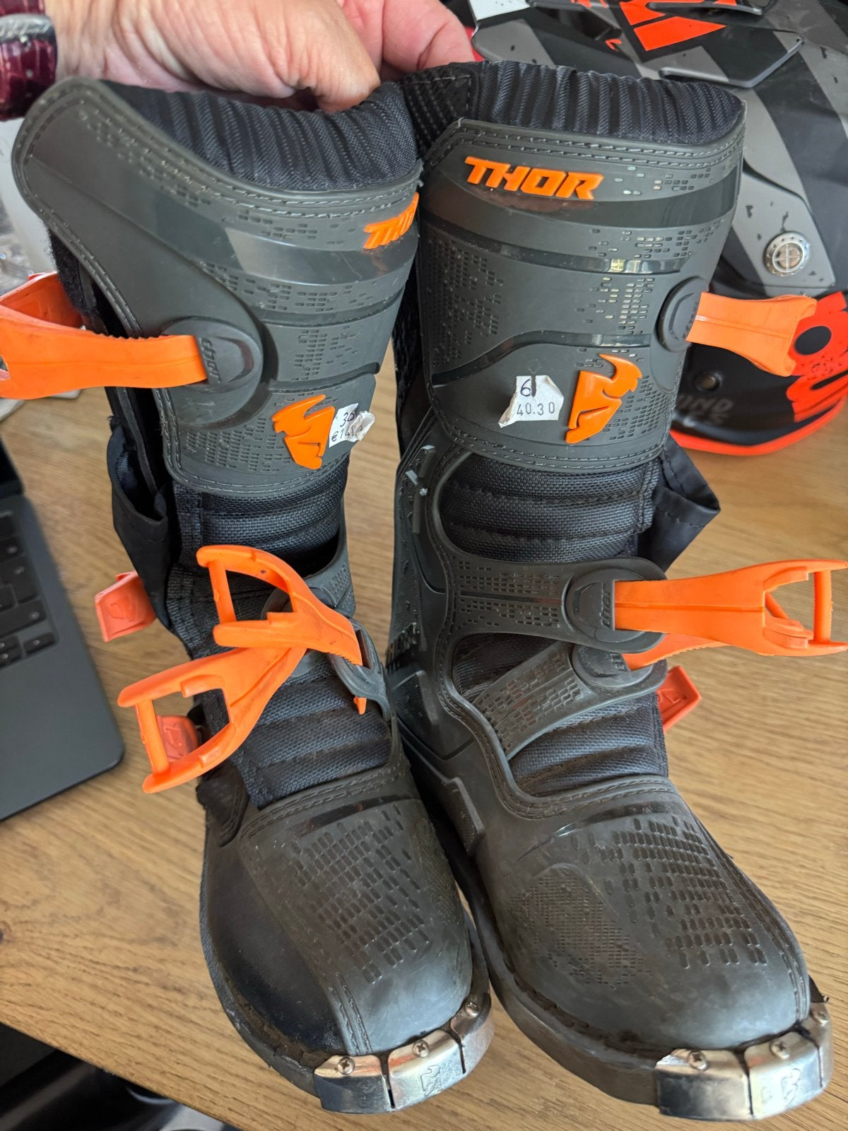 Thor Motorcrosslaarzen - Maat 36, Motoren, Ophalen of Verzenden, Tweedehands, Heren, Laarzen