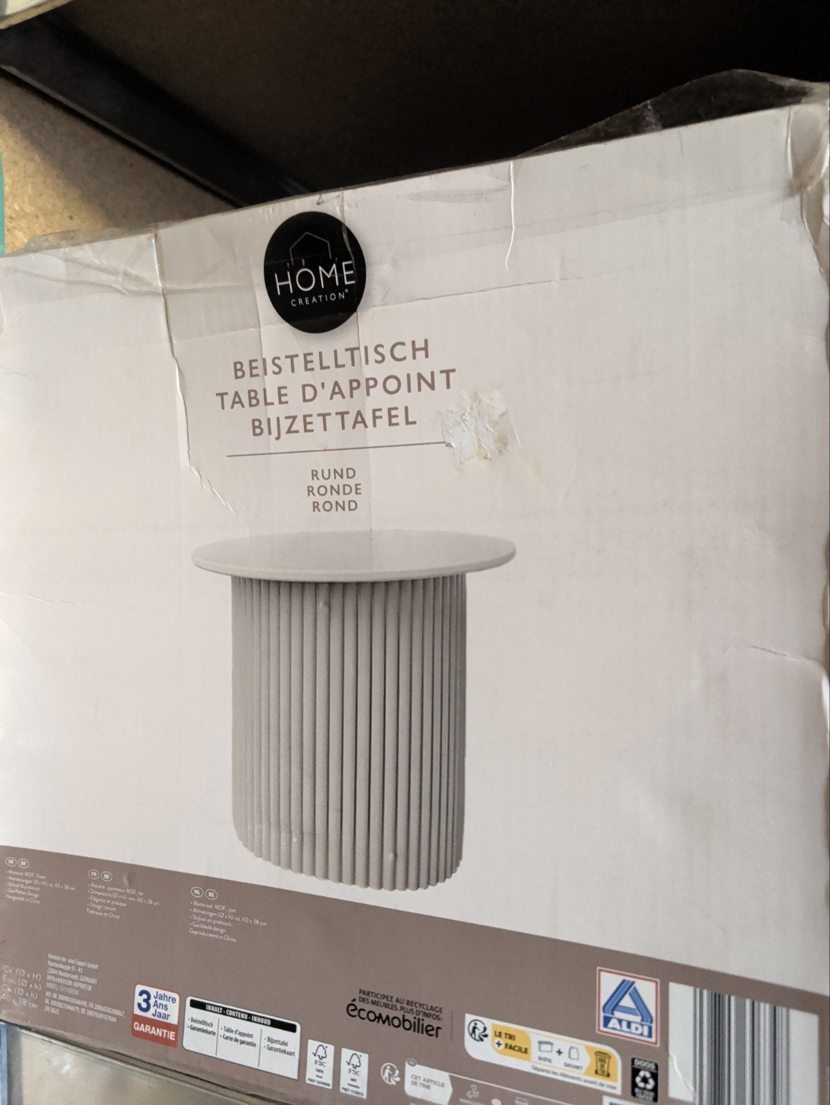 Home Creation Bijzettafel Rond - Nieuw in Doos, Rond, Nieuw, Modern, Ophalen