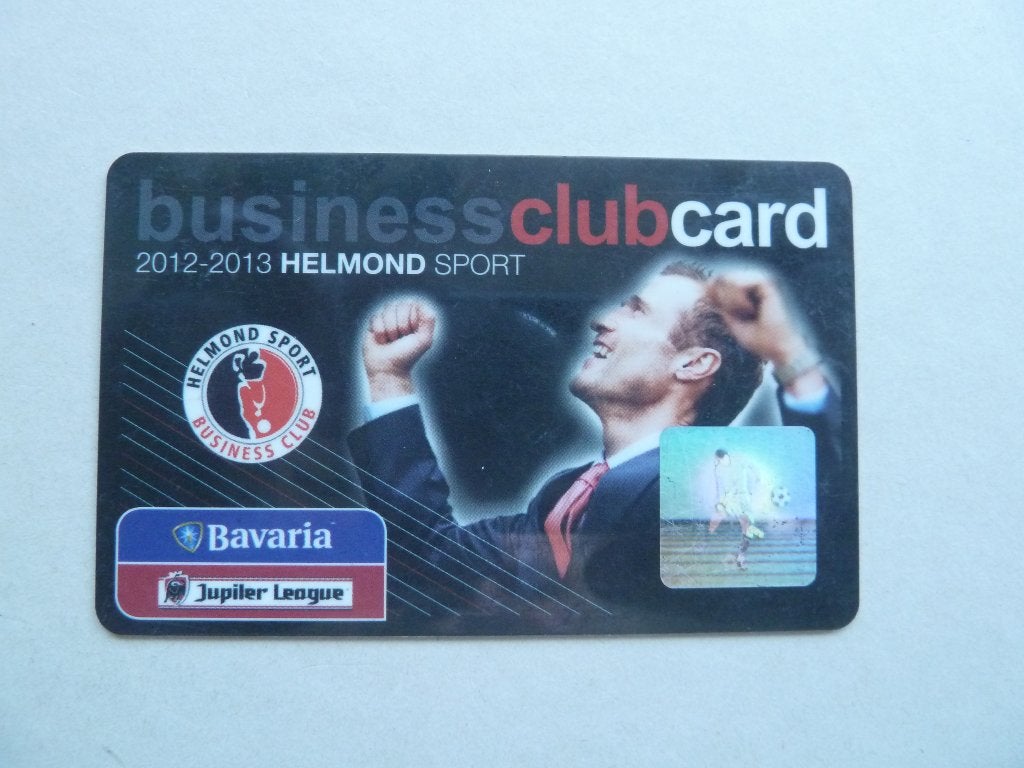Businessclubcard.Helmond Sport. 2012/2013. Groene achterkant, Ophalen of Verzenden, Zo goed als nieuw, Overige binnenlandse clubs