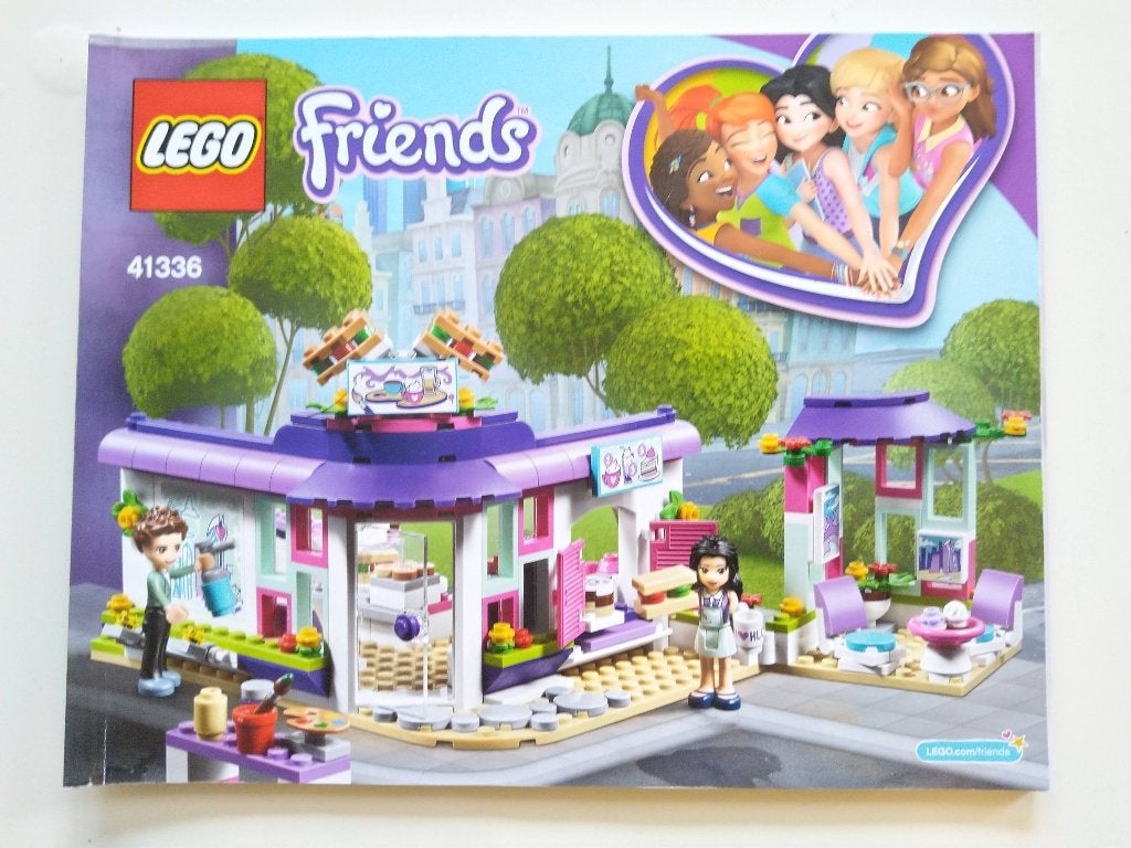 Lego Friends 41336 Emma's Kunstcafé, Compleet, Lego, Friends, Ophalen of Verzenden