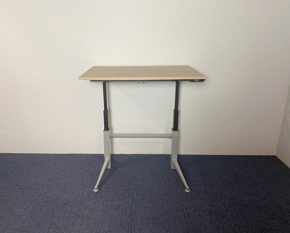 14 x Zit/sta bureau Aspa (elektrisch), nieuw blad naar keuze, Huis en Inrichting, Bureaus, Ophalen, Gebruikt, Kabelgoot, Zit-sta bureau