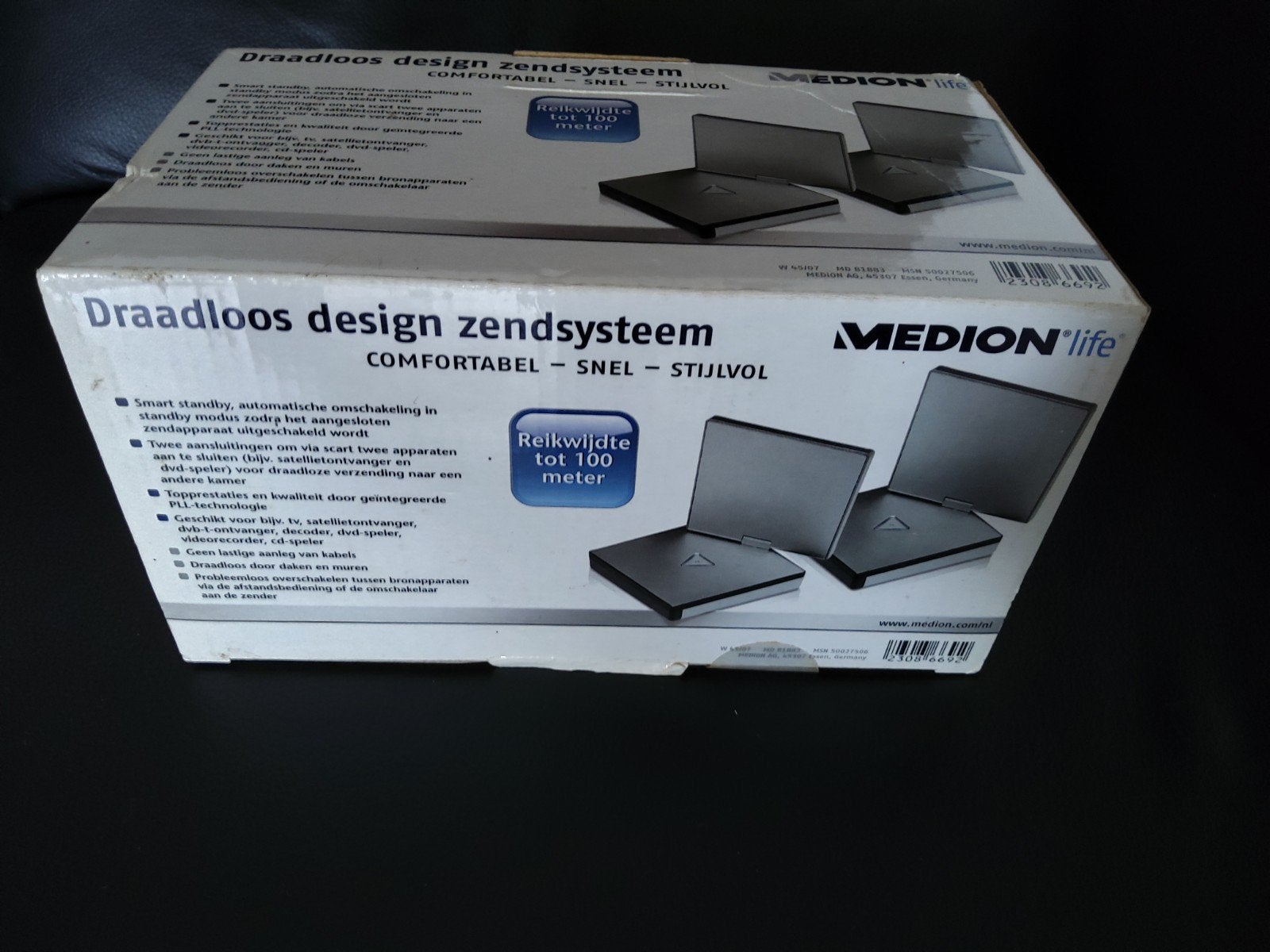 Medion Draadloos Design Zendsysteem - 100m bereik, Ophalen, Nieuw