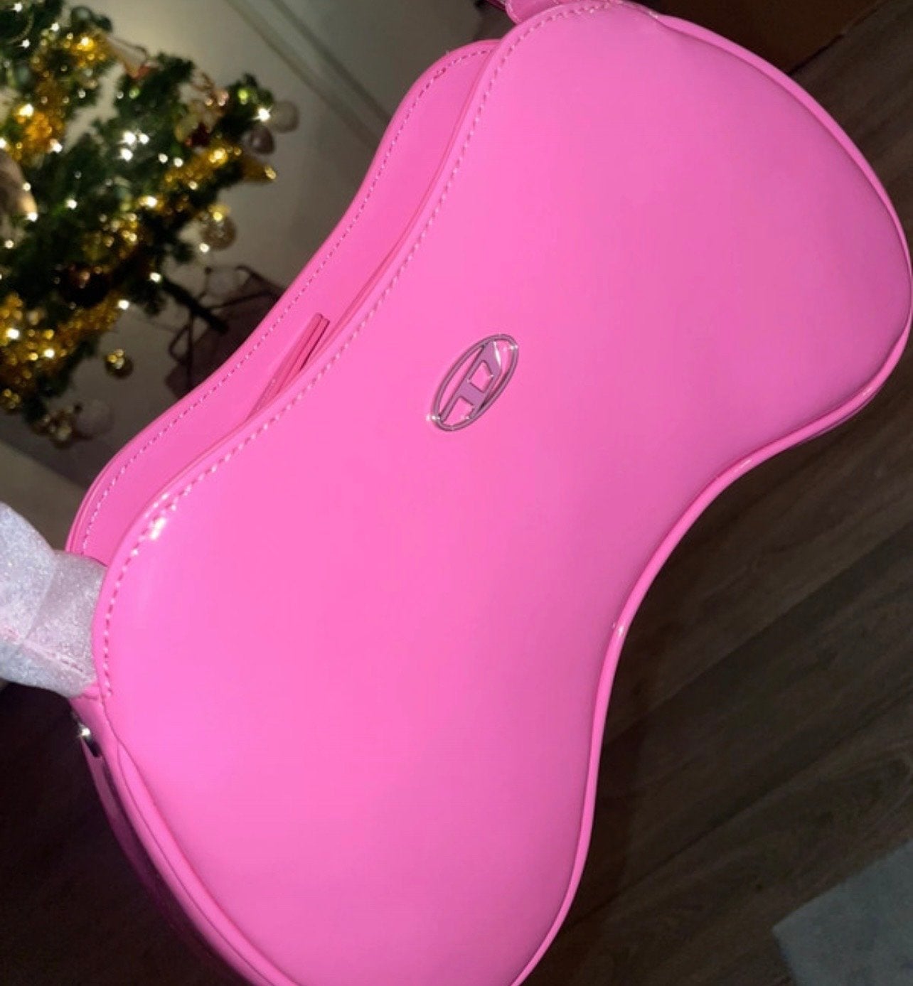 Nieuwe Diesel 1DR tas roze met kaartje, Ophalen of Verzenden, Nieuw, Roze, Schoudertasje