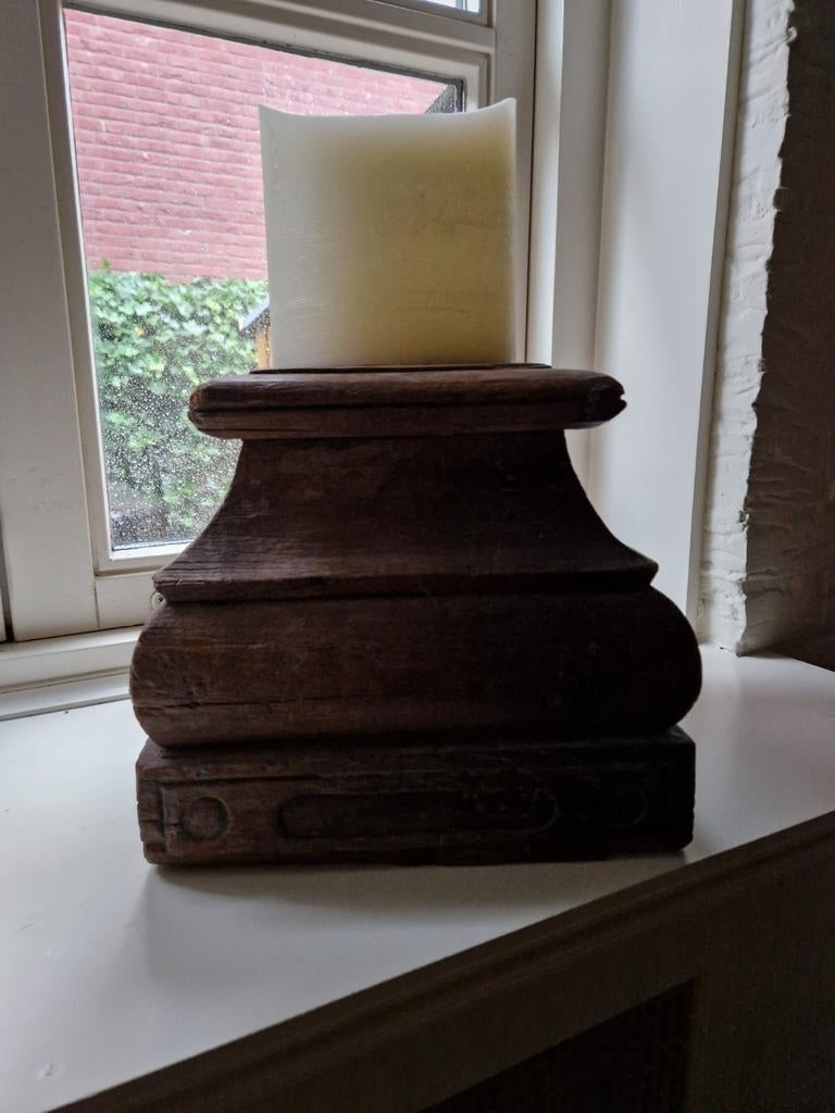 Grote oud houten poer, Antiek en Kunst, Ophalen