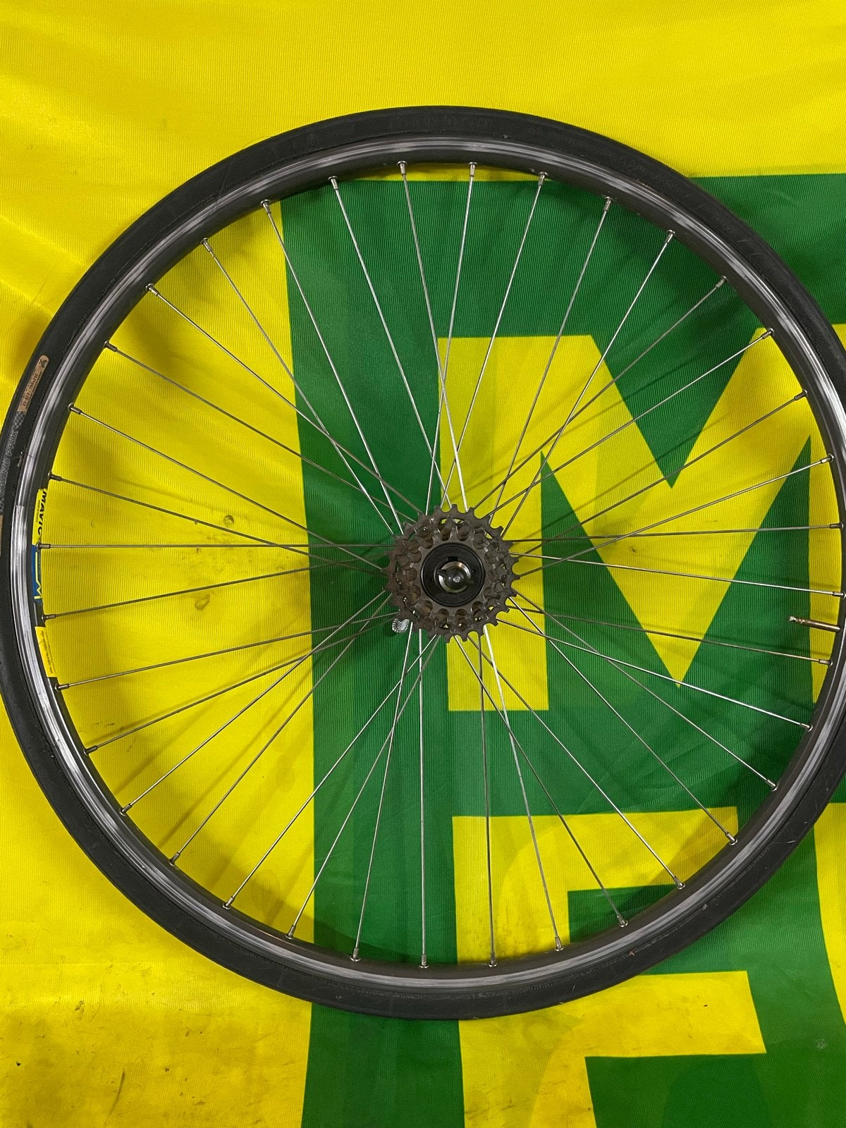 Mavic Open 4 CD racefiets 5sp achter wiel met Atom naaf, Wiel, Gebruikt, Verzenden, Aluminium