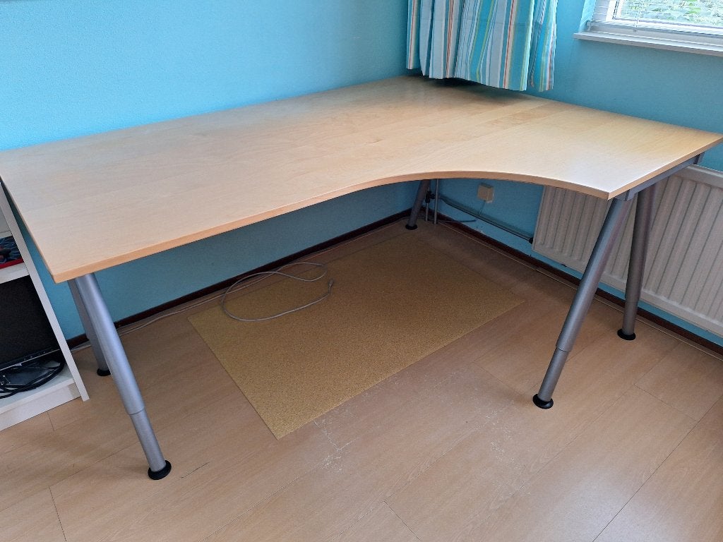 Hoekbureau Galant beuken, Ophalen, 160 cm, Gebruikt, 120 cm