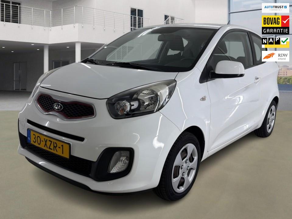 Kia Picanto 1.2 CVVT Automaat 1e Eig. 25.400 km +NAP NL-auto, Euro 5, Gebruikt, 4 cilinders, Wit