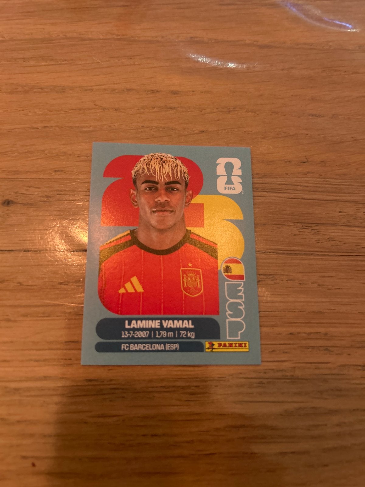 Lamine Yamal Panini Sticker FIFA World Cup 2026, Ophalen of Verzenden, Nieuw, Buitenlandse clubs, Poster, Plaatje of Sticker