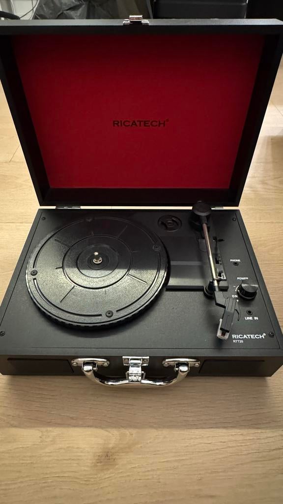 Ricatech RT120 Platenspeler in koffer - Zo goed als nieuw, Ophalen of Verzenden, Zo goed als nieuw, Platenspeler, Overige merken