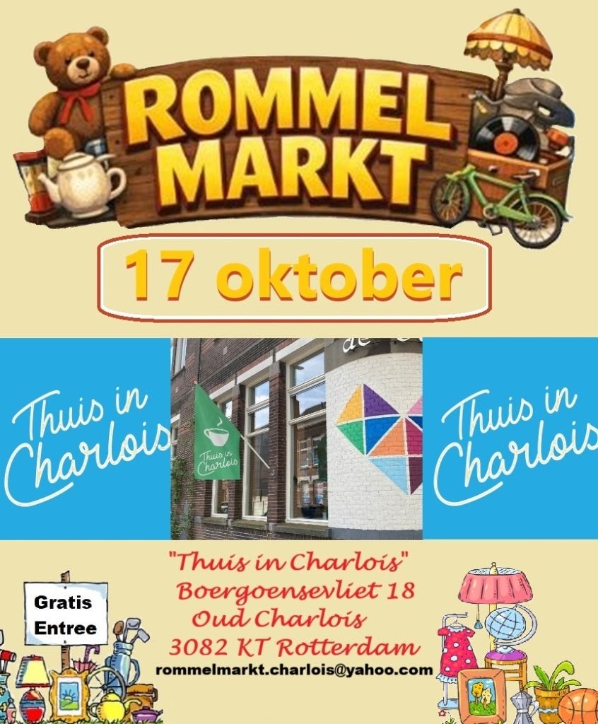 Rommelmarkt 17 oktober Rotterdam Oud Charlois, Eén persoon