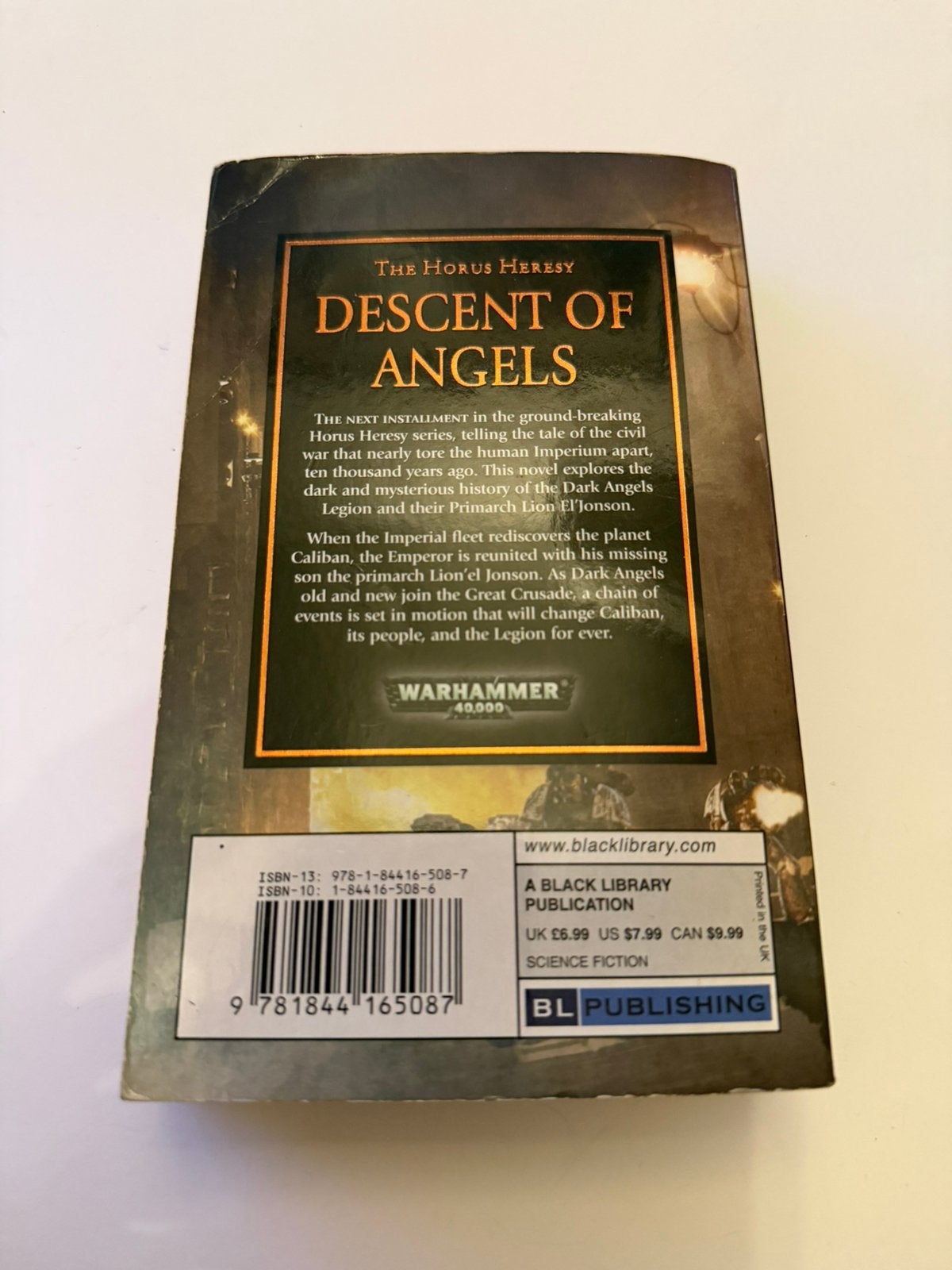Warhammer 40K Horus Heresy – Descent of Angels – Book 6, Gebruikt, Verzenden, Warhammer 40000, Black Libary
