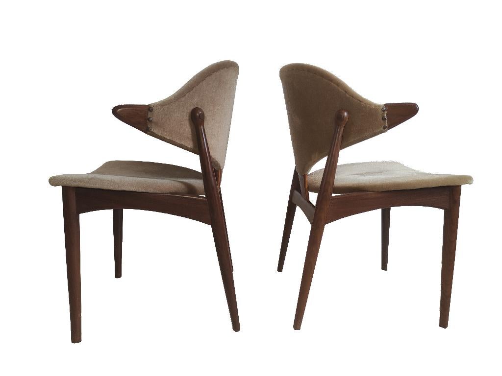 Schitterende zeldzame vintage Mahjongg koehoorn stoel, Huis en Inrichting, Stoelen, Ophalen, Gebruikt, Twee, Bruin