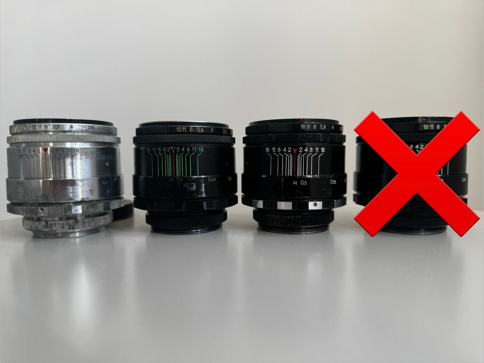 Verschillende vintage Zenit Helios-44 en Helios-44-2’s, Audio, Tv en Foto, Fotografie | Lenzen en Objectieven, 58 mm, Gebruikt