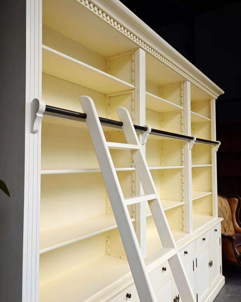 Boekenkast geheel demontabel! | Bibliotheekkast 300cm #7871, Gebruikt, Met deur(en), 200 cm of meer, Vintage / antiek