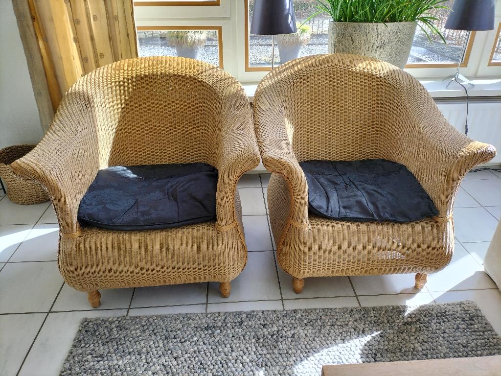 Lloyd loom loungestoelen, Ophalen
