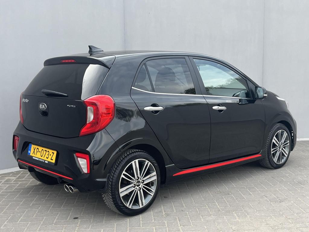 Kia Picanto 1.0 T-GDI 100PK GT-Line / Stoel- en Stuurverwarm, Auto's, Voorwielaandrijving, 101 pk, Gebruikt, Zwart