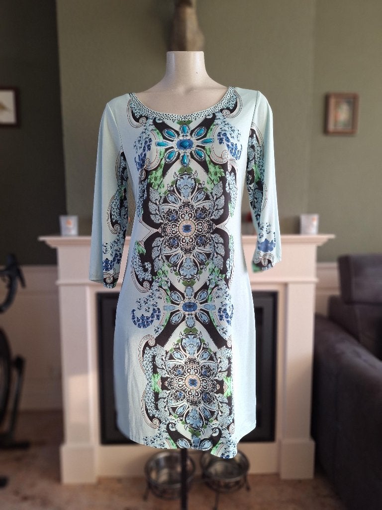 K-Design K Design mintgroene prachtige jurk M, Kleding | Dames, Jurken, Maat 38/40 (M), K-design, Verzenden, Zo goed als nieuw