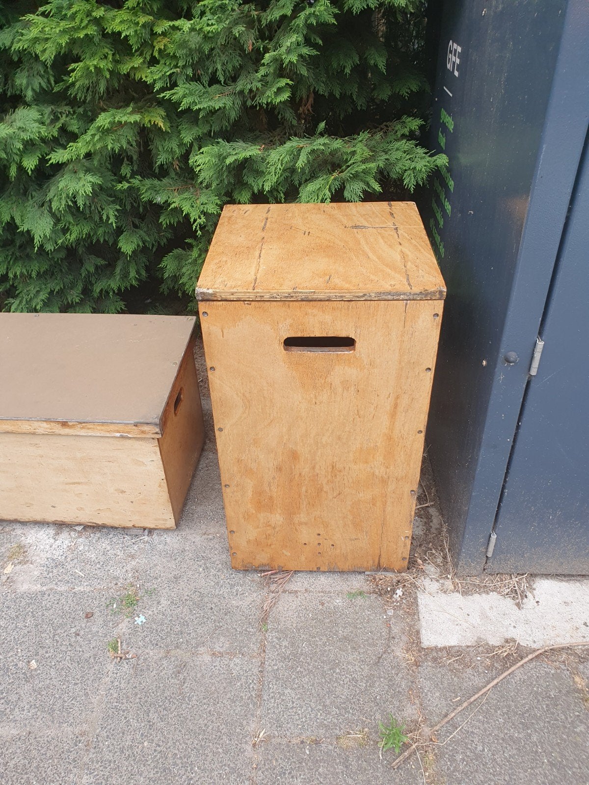 Houten opbergkist / plantenbak, Ophalen, Gebruikt, 50 tot 100 cm, 75 – 100