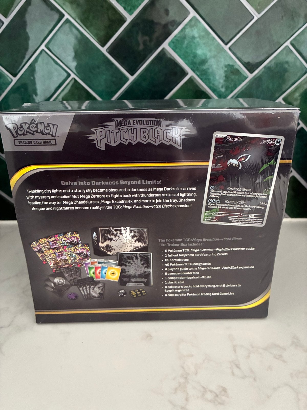 Pokémon TCG: Mega Evolution Pitch Black Elite Trainer Box, Ophalen of Verzenden, Nieuw, Overige typen