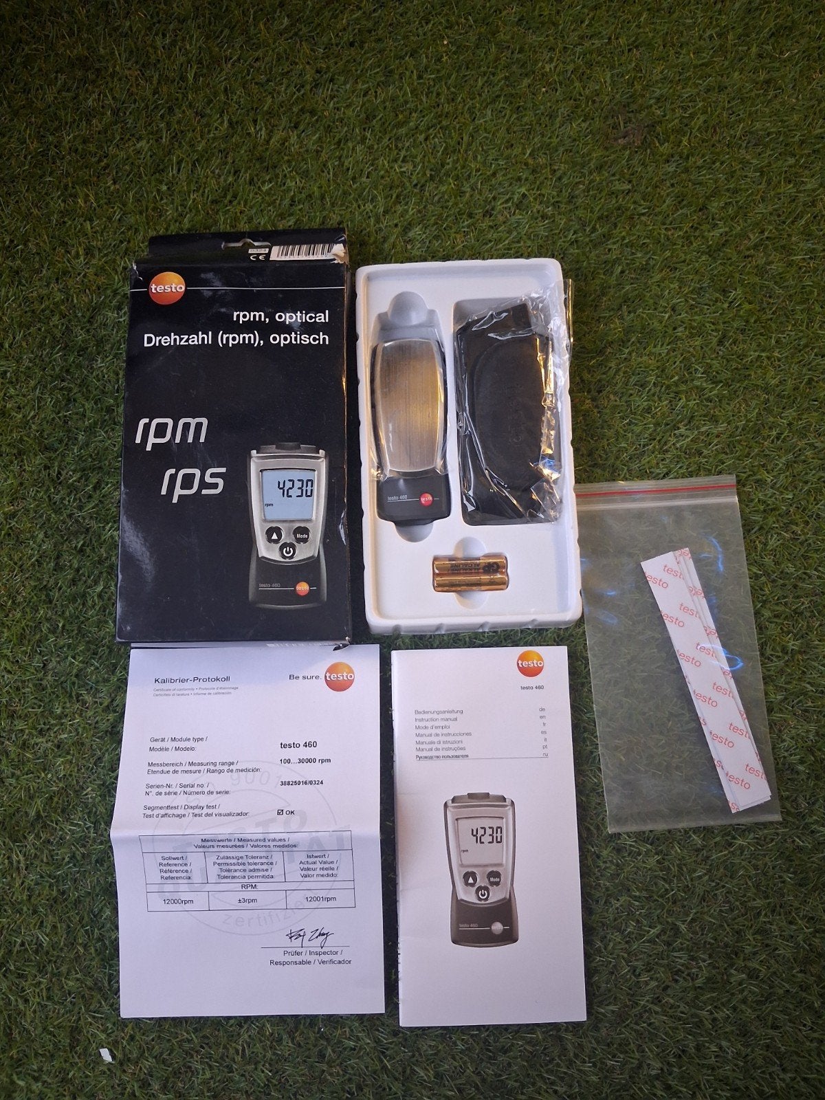 Testo 460 Optische Toerenteller RPM/RPS Meter, Ophalen, Nieuw, Overige meters