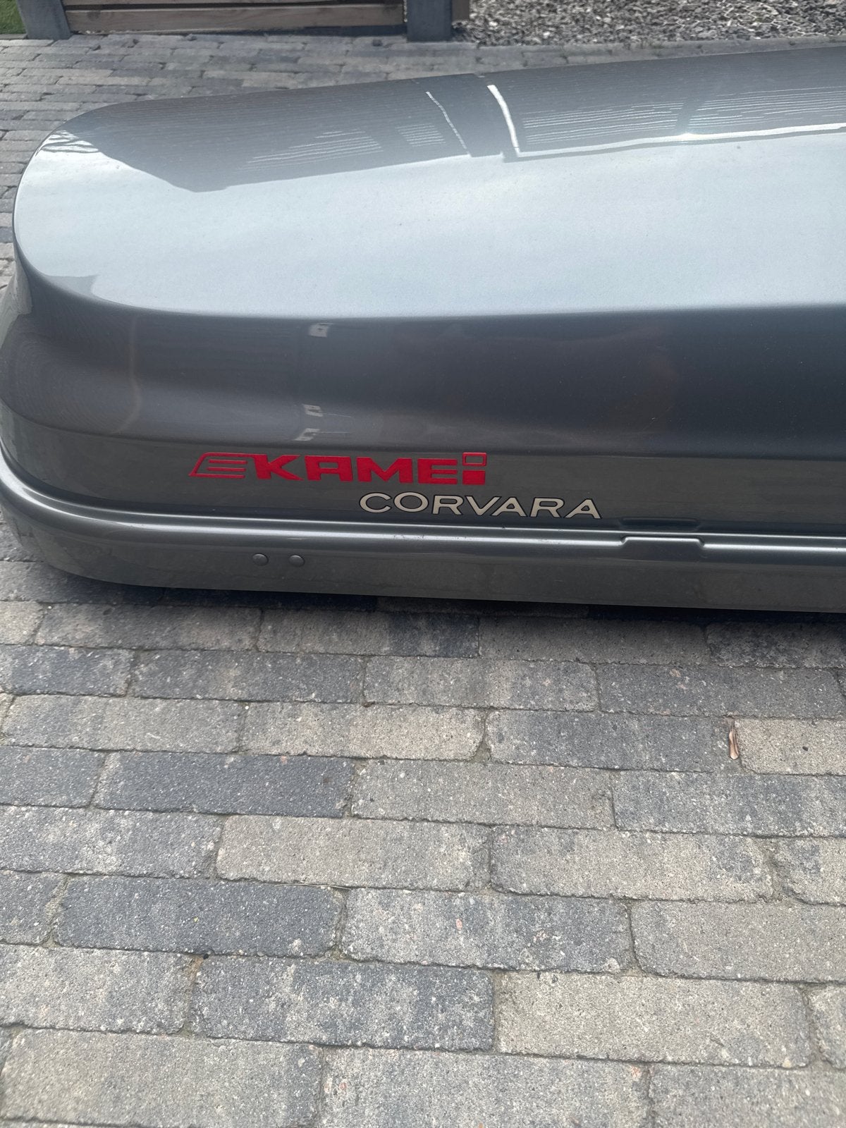 Ekamei Corvara dakkoffer met Thule daksteunen Mitsubishi Out, Auto diversen, Dakkoffers, Ophalen, Gebruikt