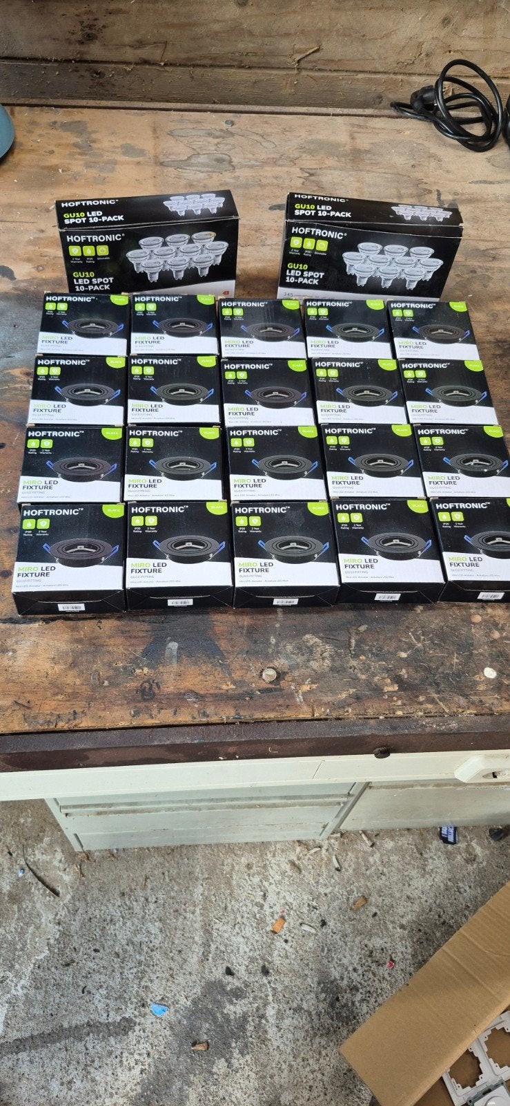 20x Nieuwe Hoftronic Inbouwspots met GU10 LED fitting - Nieu, Led-lamp, Dimbaar, Nieuw, Ophalen of Verzenden