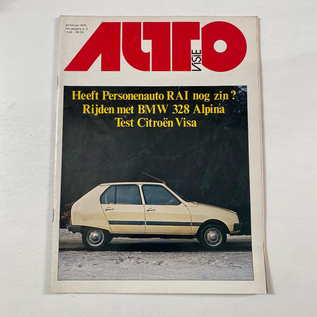 Autovisie nr. 4 1979 - BMW 328 Alpina & Citroën Visa, Ophalen of Verzenden, Gelezen, Citroën