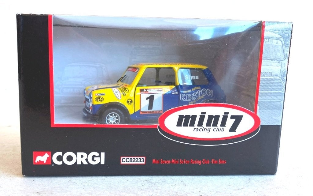Mini Seven - Mini 7 Racing Club Tim Sims Corgi CC82233., Ophalen of Verzenden, Zo goed als nieuw, Auto