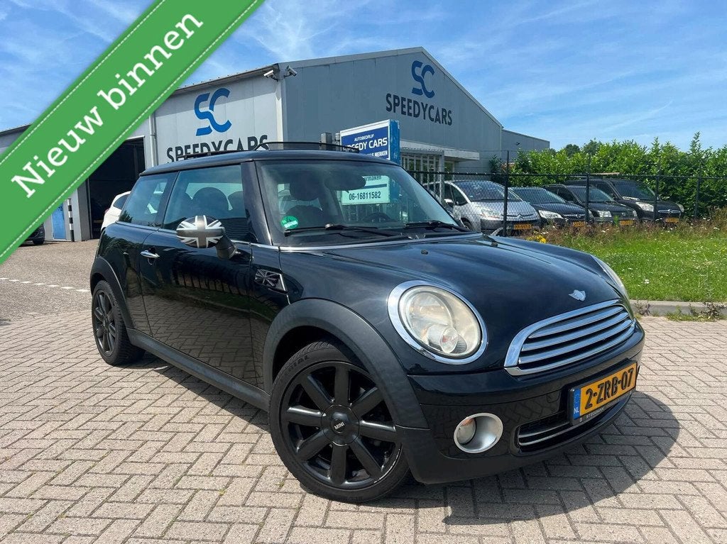 Mini 3-Deurs 1.6 Cooper Chili 2010 Airco Pano Cruise Stoelvw, Auto's, Mini, Voorwielaandrijving, Gebruikt, Zwart, 4 stoelen