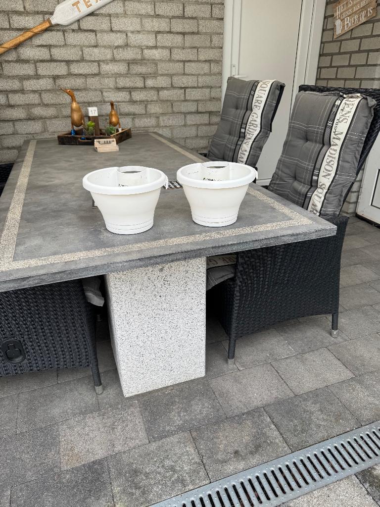 2 Elho plantenbakken voor regenpijp, Tuin en Terras, Bloembakken en Plantenbakken, Kunststof, Minder dan 30 cm, Minder dan 60 cm