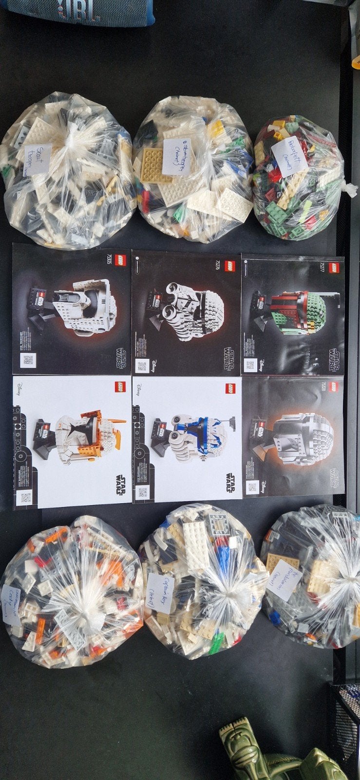 Lego Star Wars Helm Collectie - 6 Sets, Gebruikt, Star Wars, Lego, Inclusief instructies