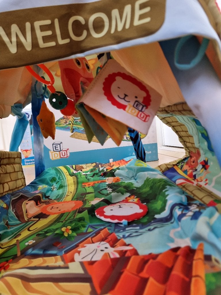 Edu-Play Speelmat en Speelhuisje 2-in-1, Ophalen of Verzenden, Gebruikt