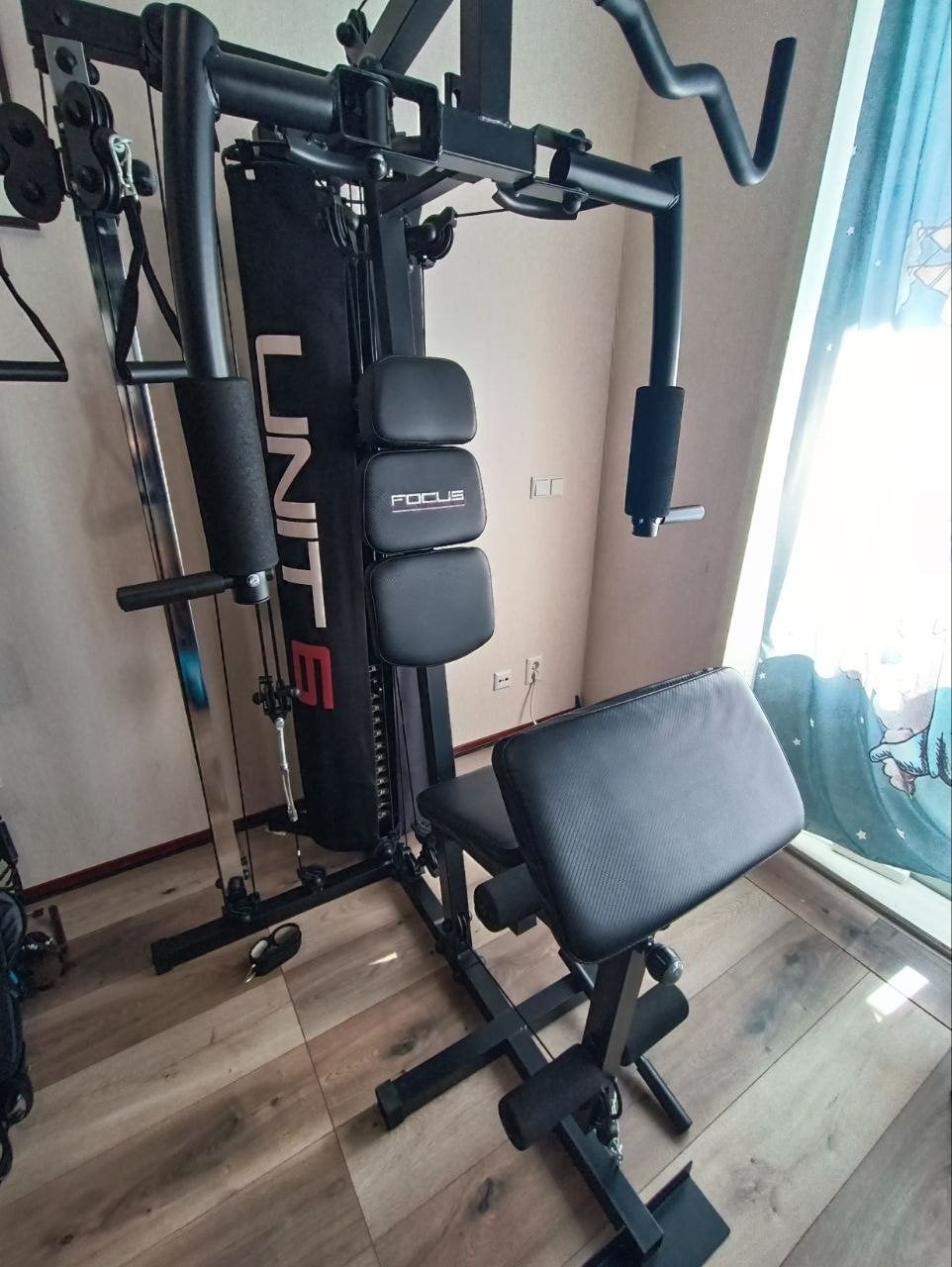 MOET SNEL WEG + GRATIS LEVERING 60 exercises Home Gym, Sport en Fitness, Fitnessapparatuur, Ophalen, Benen, Krachtstation, Zo goed als nieuw