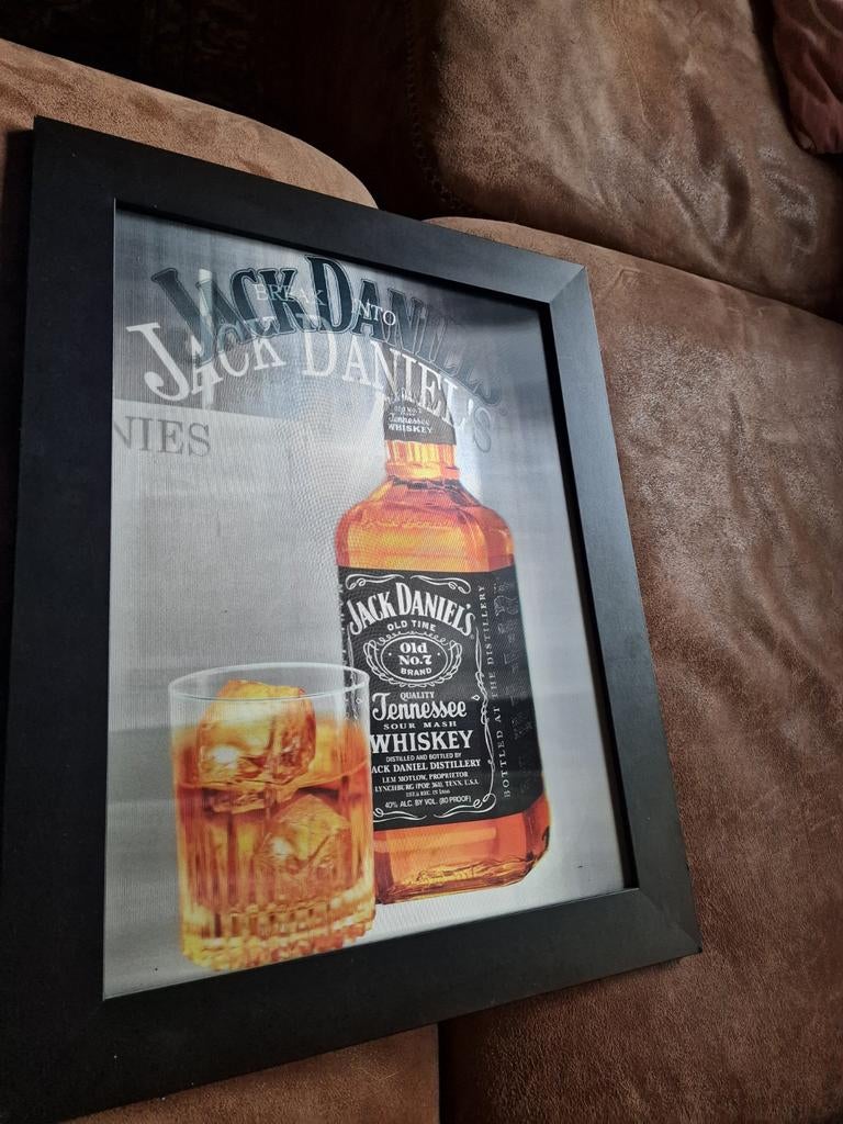 Jack daniels 3d lijst mancave, Ophalen, Reclamebord