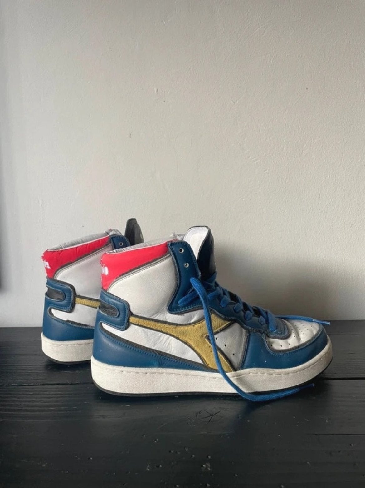 Diadora Heritage Mi Basket Used Look — Dessau Multicolor, Kleding | Heren, Schoenen, Ophalen of Verzenden, Zo goed als nieuw, Wit