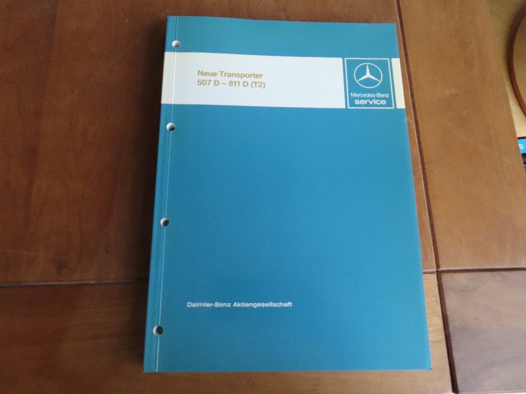 Werkplaats invoeringsboek Mercedes 507 D - 811 D (T2) 1986, Ophalen of Verzenden