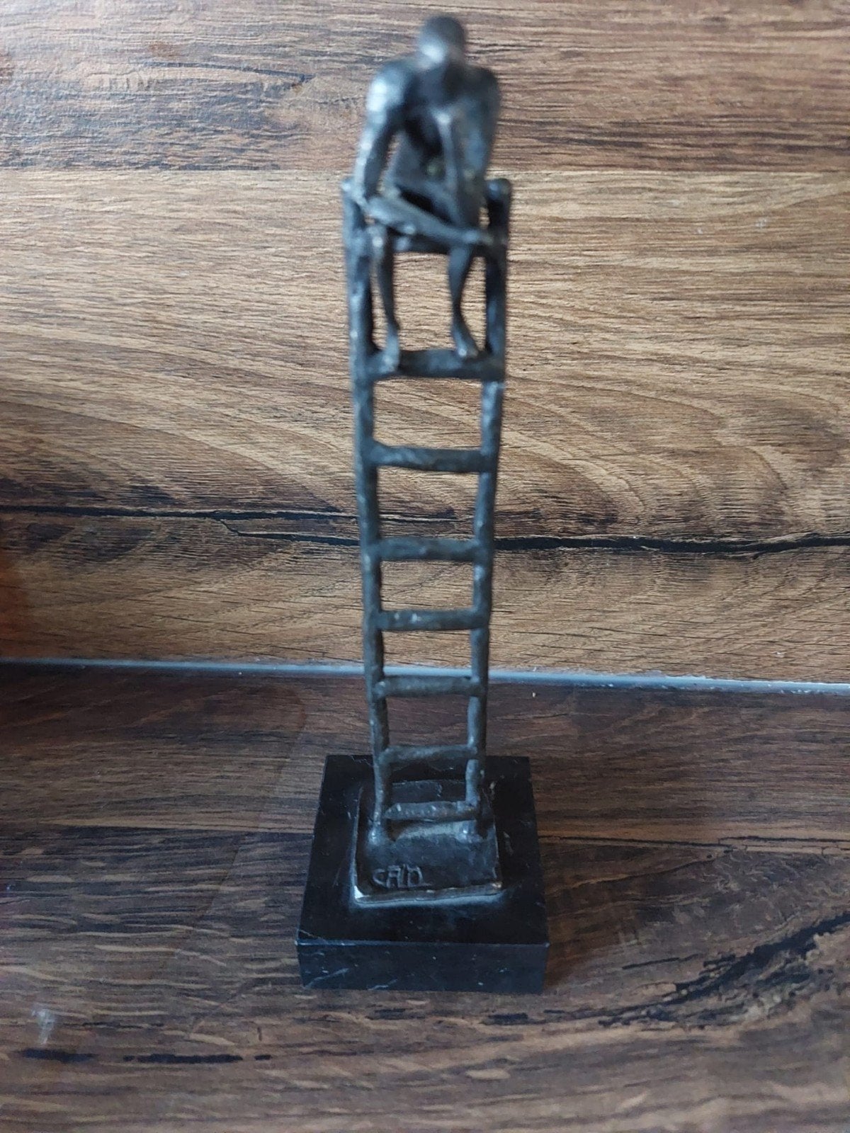 De Denker - Corry Ammerlaan-van Niekerk - Brons, Minder dan 20 cm, Ophalen of Verzenden, Brons, Zwart