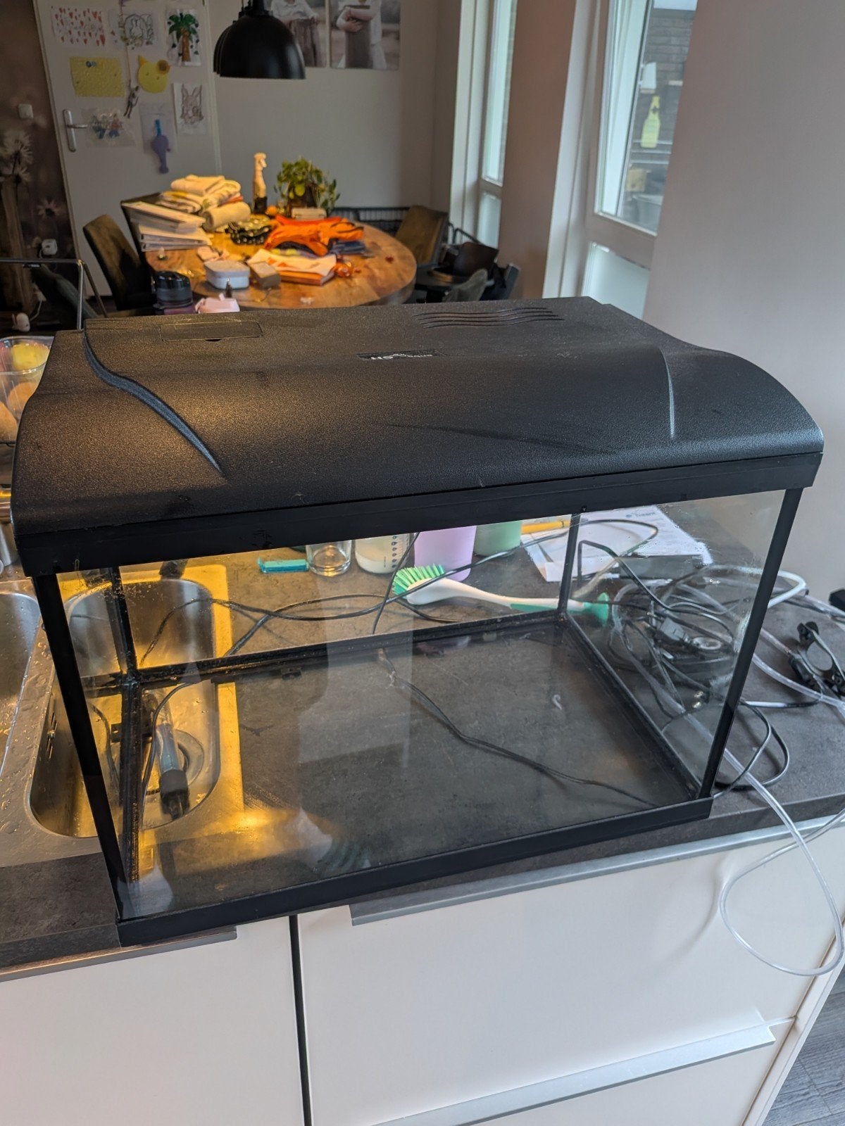 HS Aqua Platy 50 aquarium, Dieren en Toebehoren, Ophalen, Inclusief toebehoren, Zo goed als nieuw, Leeg aquarium