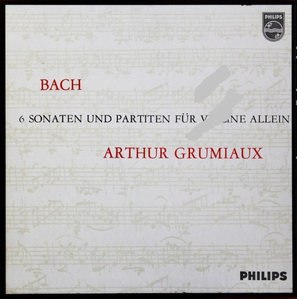 Arthur Grumiaux ‎Bach 6 Sonatas Partitas For Violin Solo 3LP, Kamermuziek, Ophalen of Verzenden, Zo goed als nieuw, 12 inch