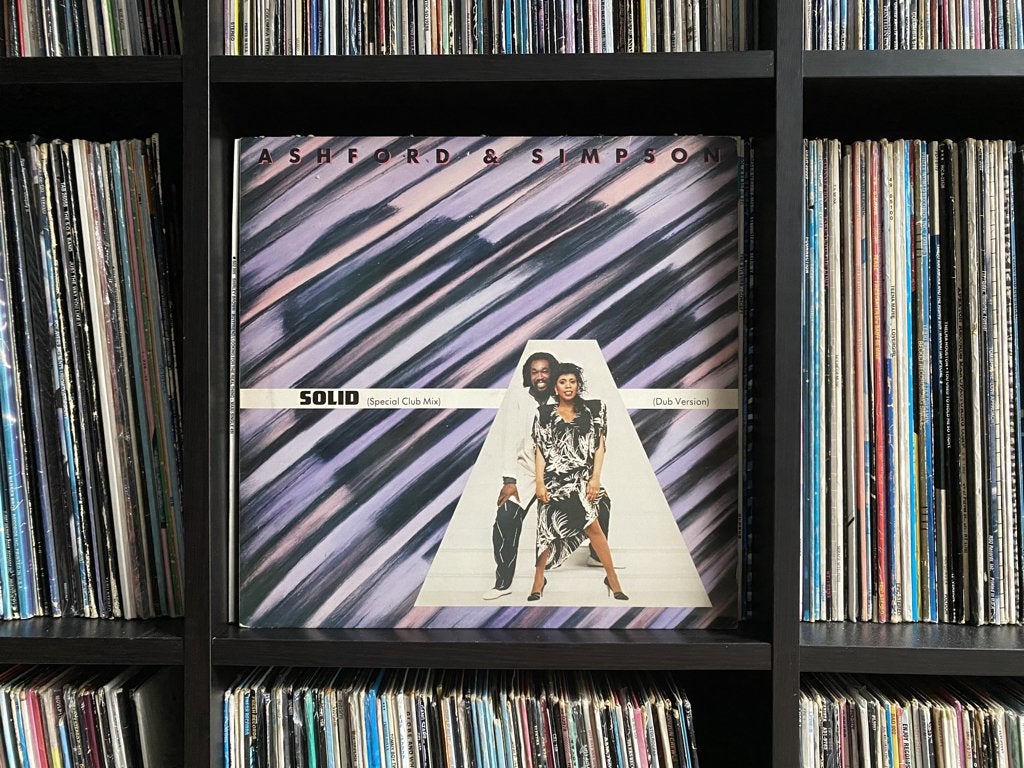 Ashford & Simpson-Solid (12 Inch) vinyl in goede staat, Gebruikt, Ophalen of Verzenden, Disco, 12 inch