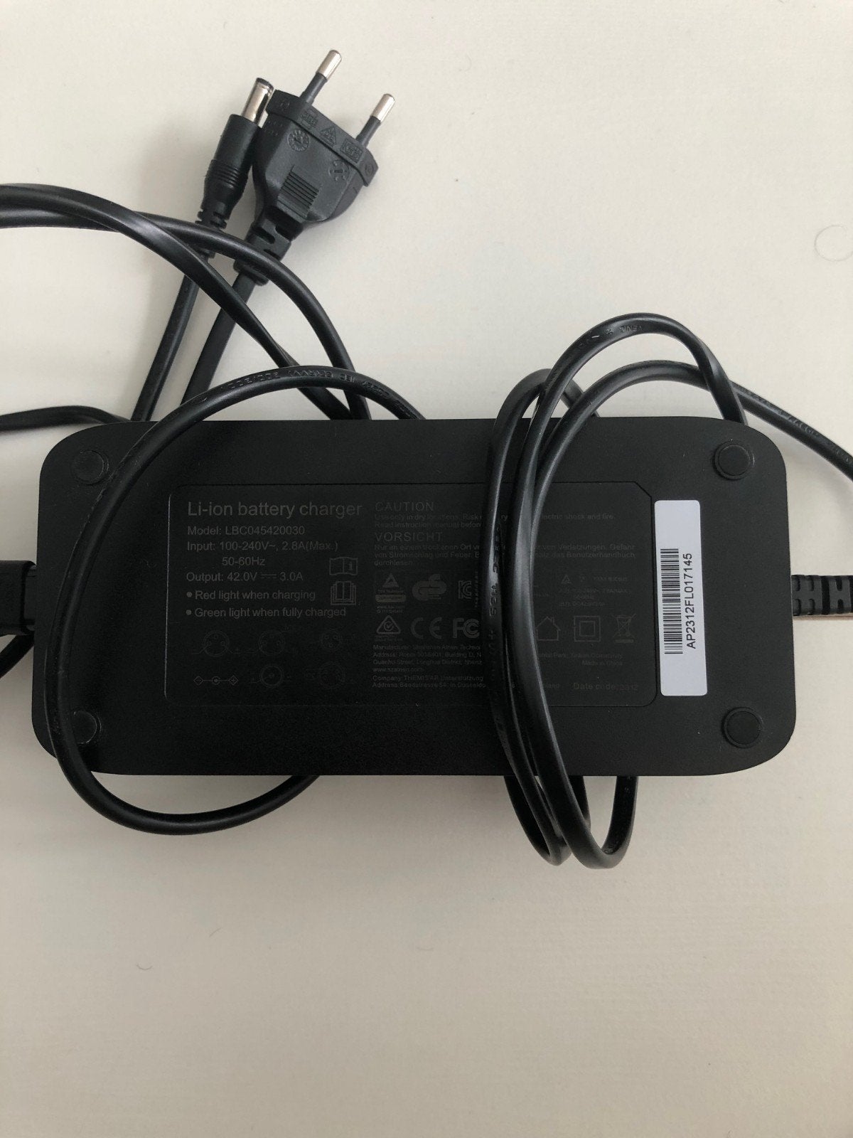 Oplader Vanmoof S1, Ophalen, Gebruikt