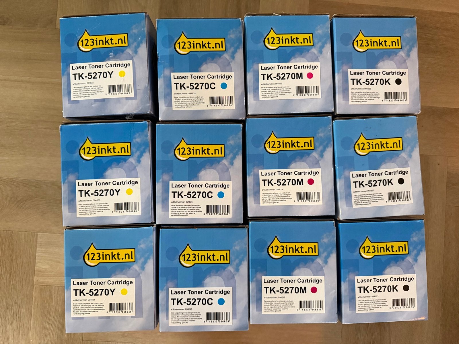 123inkt Laser Toner Cartridges TK-5270 (12 stuks), Printer, Ophalen of Verzenden, Laserprinter, Nieuw